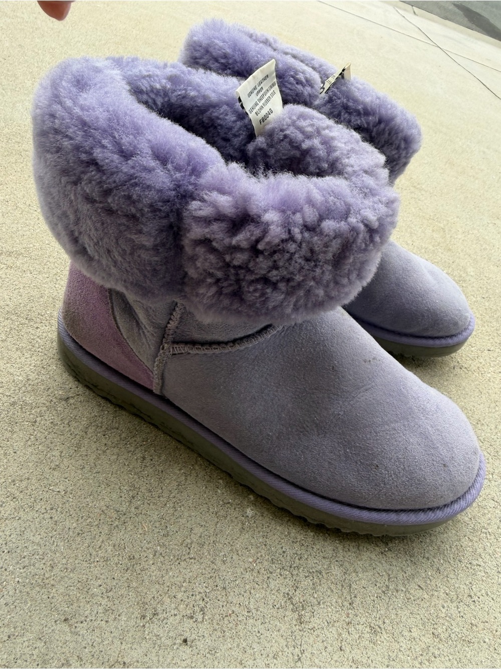 UGG purple suede boots